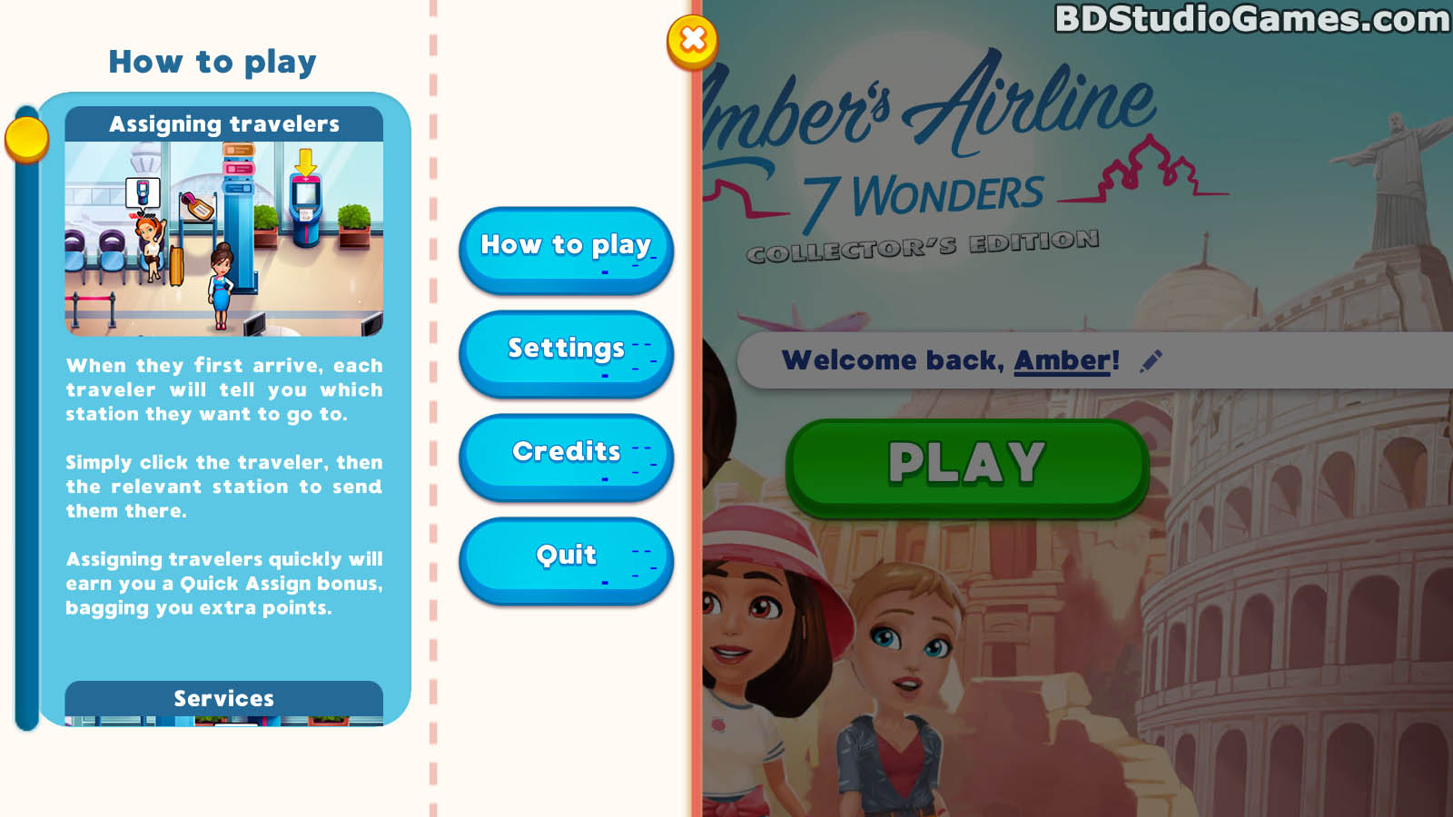 Amber's Airline: 7 Wonders Walkthrough, Guide and Tips Screenshot 02
