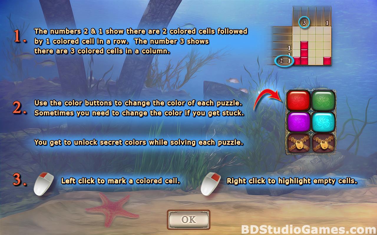 Fantasy Mosaics 38: Underwater Adventure Free Download Screenshots 06