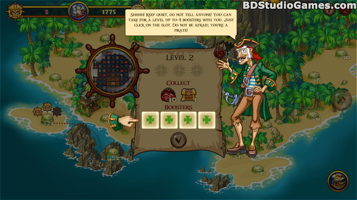 Match Three Pirates! Heir to Davy Jones Trial Version Free Download, Full Version Buy Now Screenshots 10
