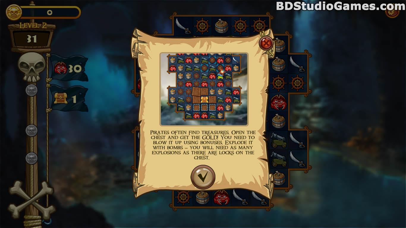 Match Three Pirates! Heir to Davy Jones Trial Version Free Download, Full Version Buy Now Screenshots 11