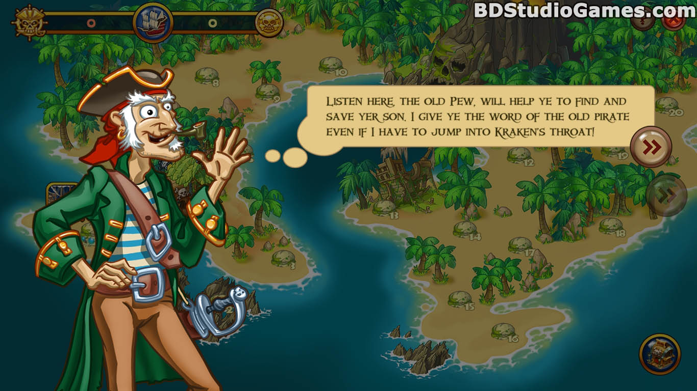 Match Three Pirates! Heir to Davy Jones Trial Version Free Download, Full Version Buy Now Screenshots 03