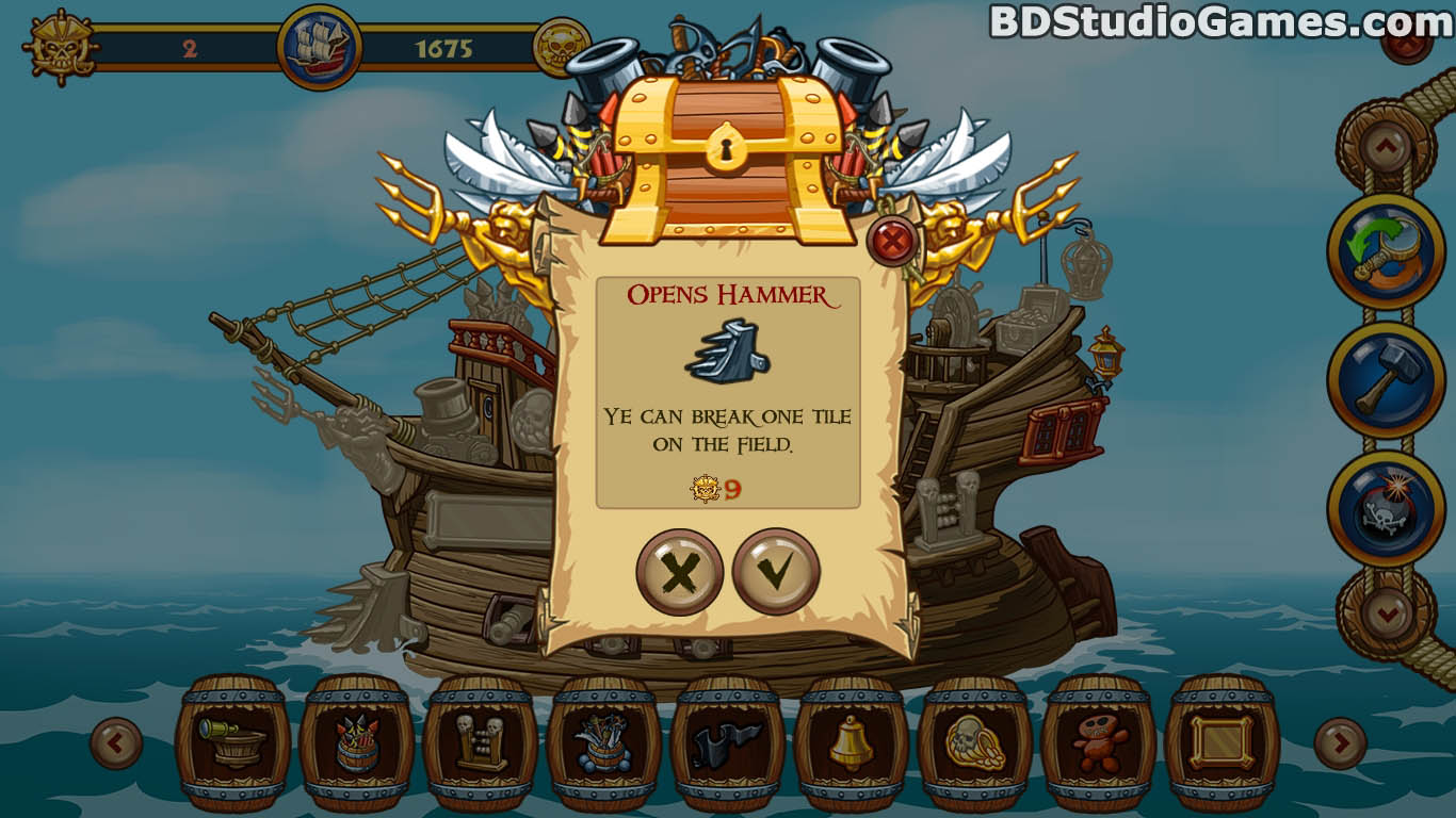 Match Three Pirates! Heir to Davy Jones Trial Version Free Download, Full Version Buy Now Screenshots 07