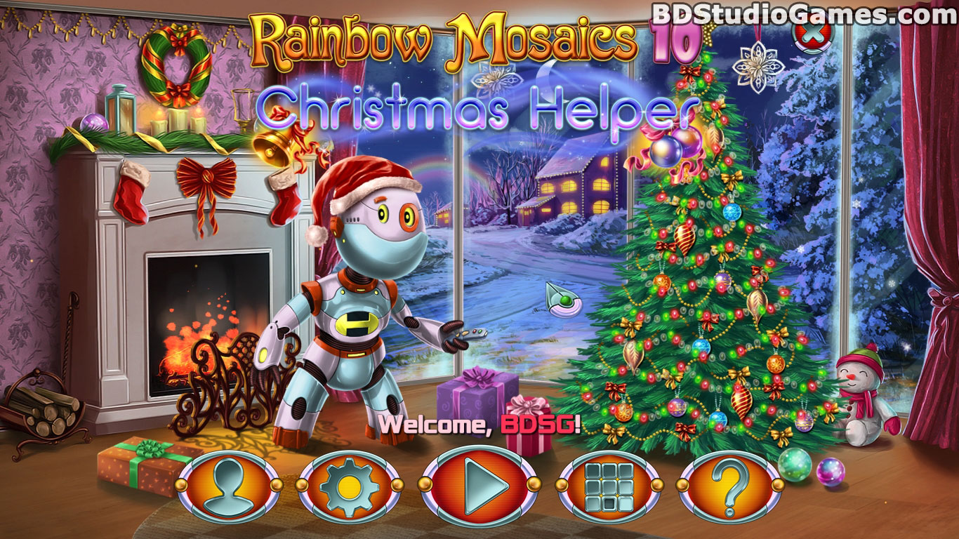 Rainbow Mosaics 10: Christmas Helper Free Download Screenshots 1