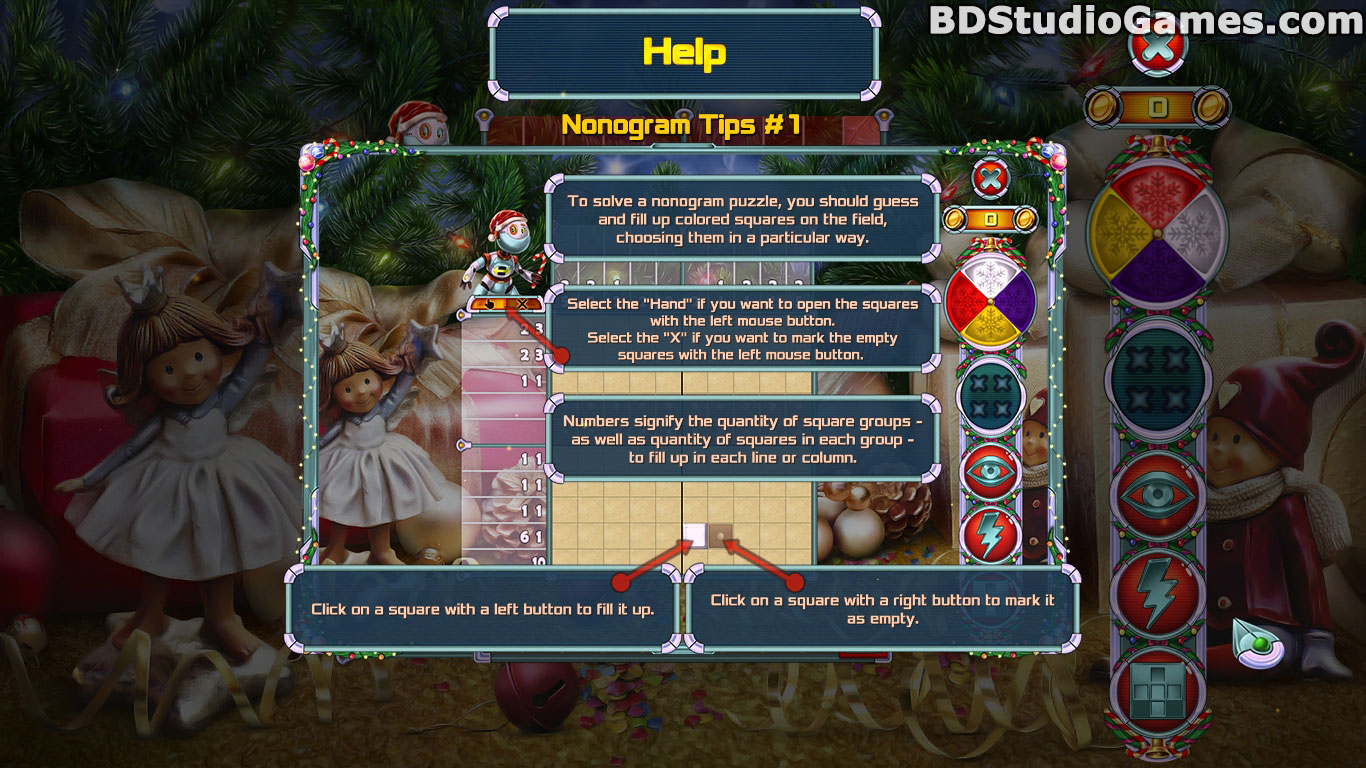 Rainbow Mosaics 10: Christmas Helper Free Download Screenshots 5
