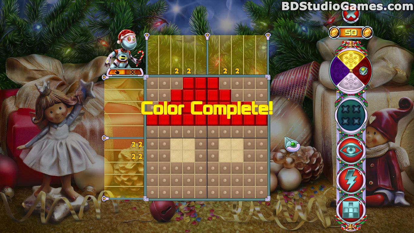 Rainbow Mosaics 10: Christmas Helper Free Download Screenshots 6