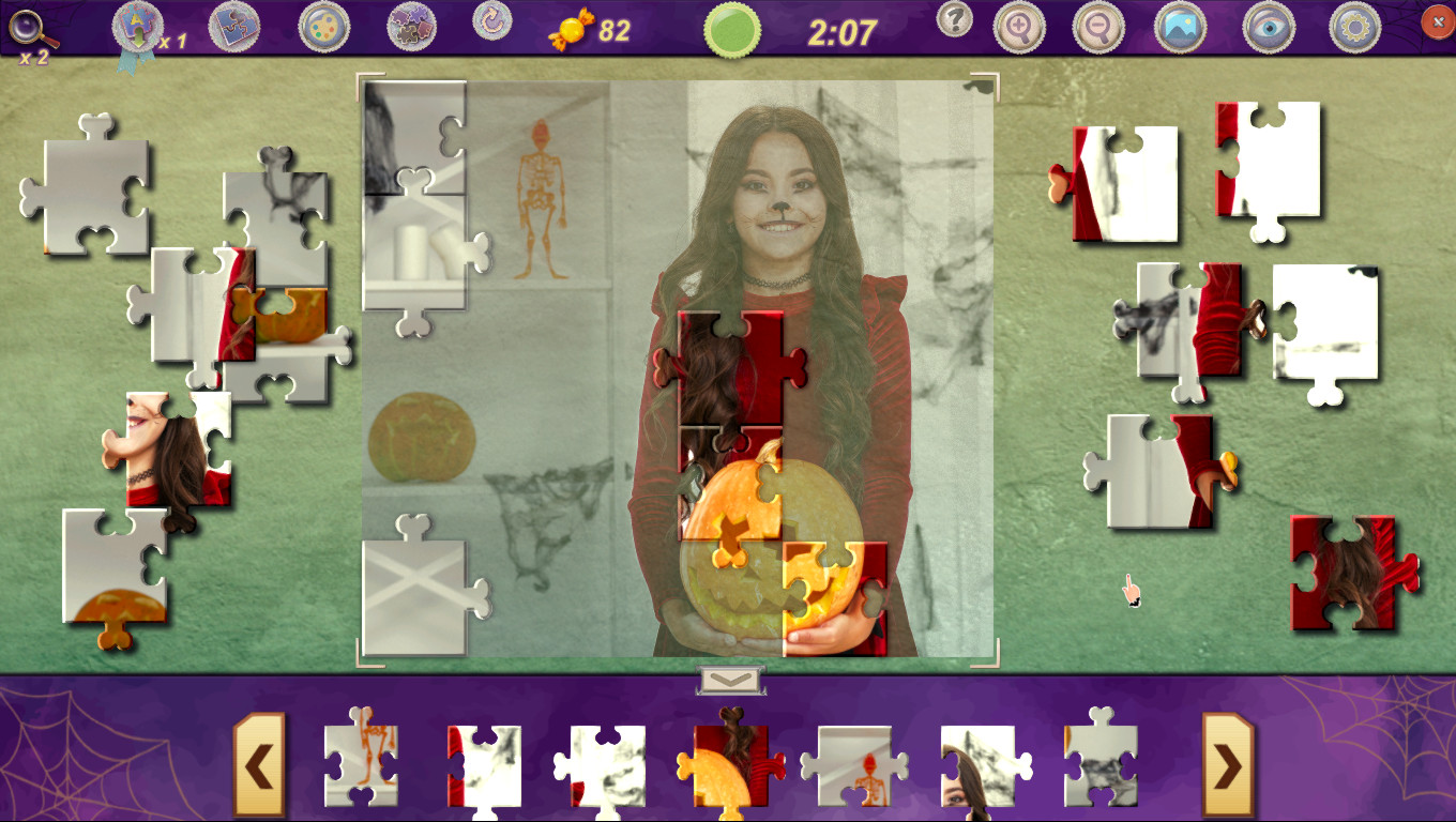 Sweet Holiday Jigsaws: Halloween Night Free Download Screenshots 05
