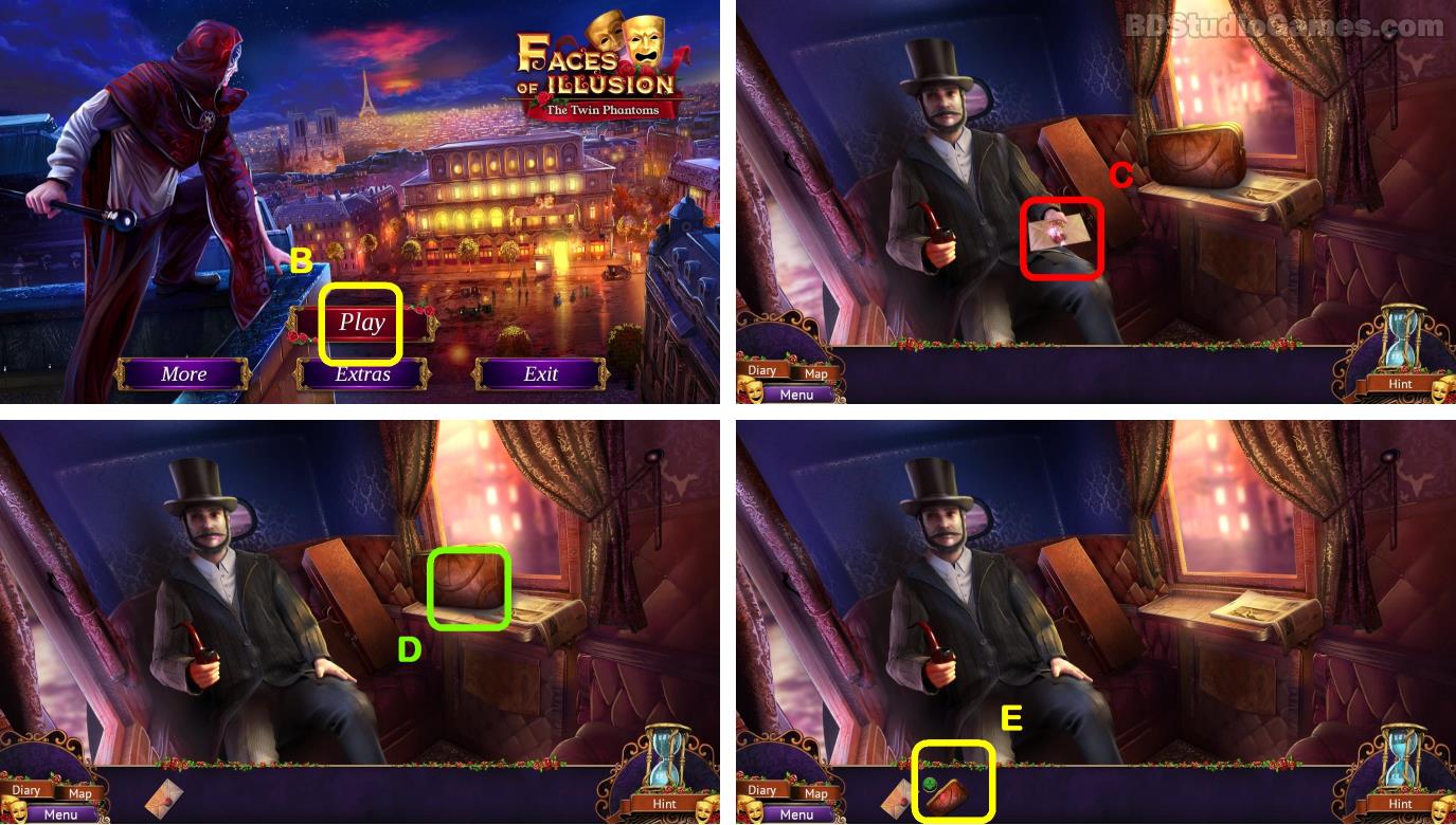Faces Of Illusion: The Twin Phantoms Walkthrough Screenshot Faces Of Illusion: The Twin Phantoms Walkthrough Screenshot